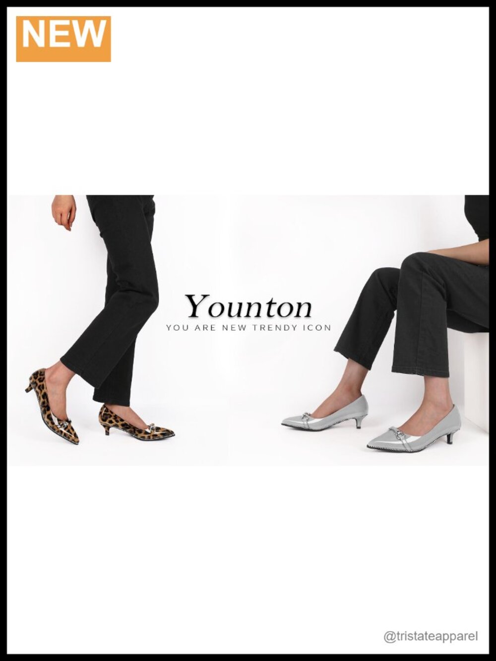 Women Low Kitten Heel Pumps Pointed Toe Beaded Buckle Bow Slip On Office Wedding - Picture 6 of 6